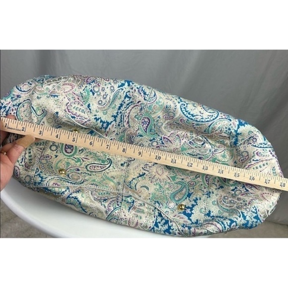 NWT La Gioe di Toscana by Sharon Gioe Leather Paisley Italian Purse Large - Picture 14 of 16